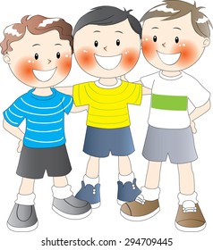 Three boys together