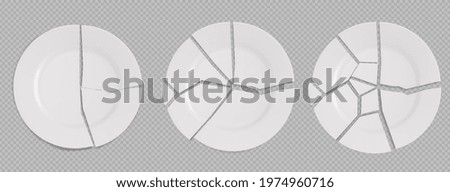 Similar – Image, Stock Photo Crack in the plate Stone