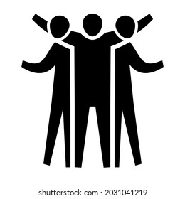 plantilla de logotipo simple de tres hermanos