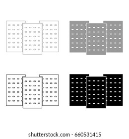 Three building  icon .