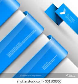 Three business banner for infographic, web design, apps. Vector design elements.