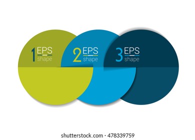 Three business elements banner, template. 3 steps design, chart, infographic, step by step number option, layout. 3D cyrcle style.