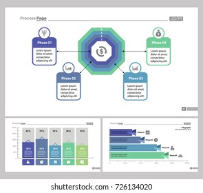 Three Business Slide Templates Set
