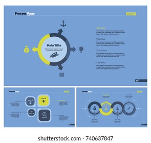 Three Business Slide Templates Set