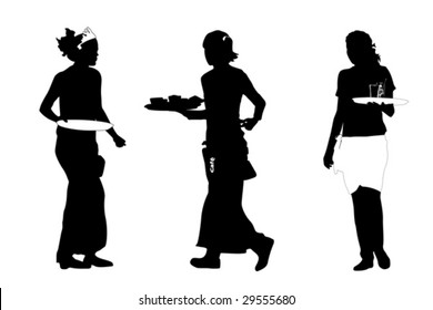 2,830 Waitress silhouette Images, Stock Photos & Vectors | Shutterstock
