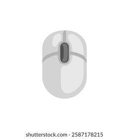 Three button mouse. Computer mouse icon, click mouse pointer vector illustration. 