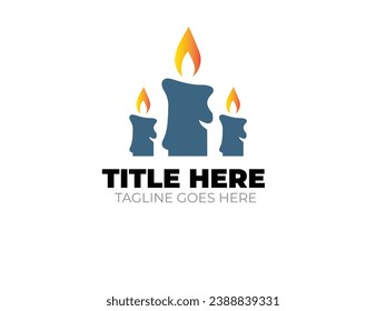 Three Candles Logo Design Idea