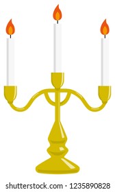 Three Candles on Candlestick
