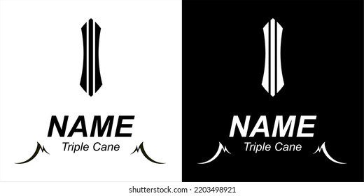 Three cane tied to each other
