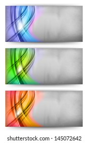 three card of abstract theme