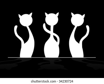 Three cat