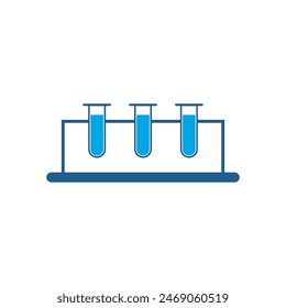 three chemical test tubes icon