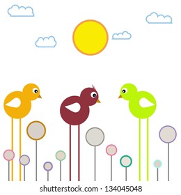 Three chickens