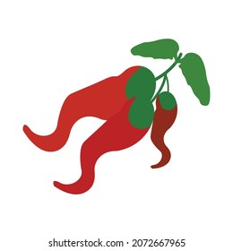 tres pieles y hojas aisladas en una imagen vectorial de fondo blanco