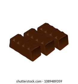 Three chocolate sweets