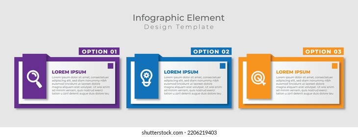 Three Choice Plan Slide Infogrpahic Design Template