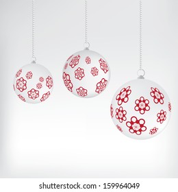Three Christmas balls for Christmas