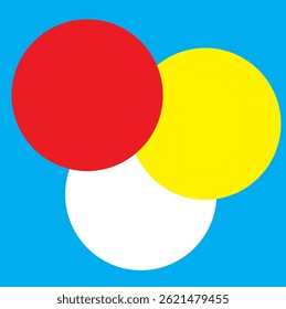 three circle design for printing clothes