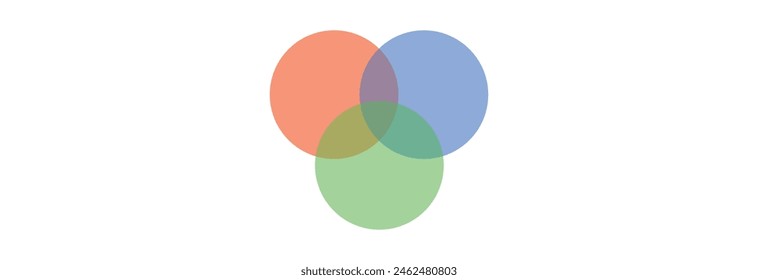 Three circle  diagram vector icon  design for website, app, UI, isolated on white background. EPS 10