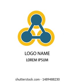 three circle logo abstract design