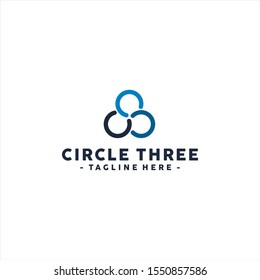 Three Circle logo template design inspiration