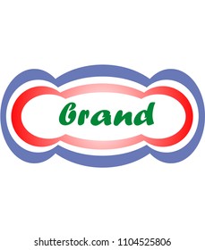 three circle in one group,and therefore elipse logo with name brand in center