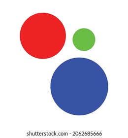 three circles in red, green, blue