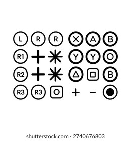 Three circular icons with horizontal lines a minimalist graphic design