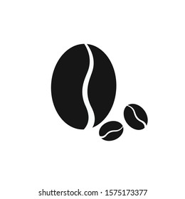 three coffee bean template vector