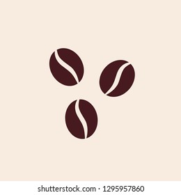 Three Coffee Beans Vector Illustration