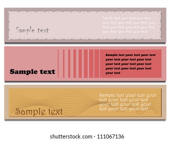 Three color banners