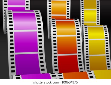 Three color bending films