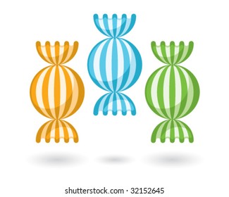 three color candies