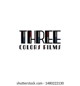 three color film logo ... classic..eps 10