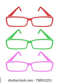 three color glasses