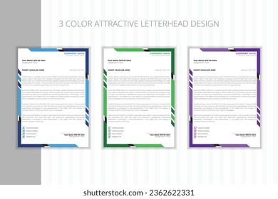 Diseño de cabeza de letra a tres colores en vector