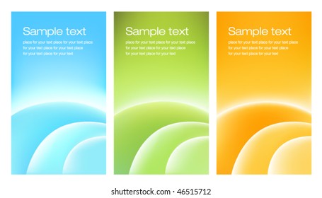 Three Colorful Cards