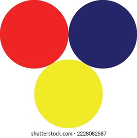 Three Colorful Dots Vector Design