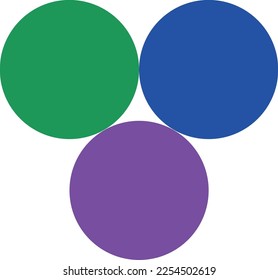 
Three Colorful Dots Vector Design
