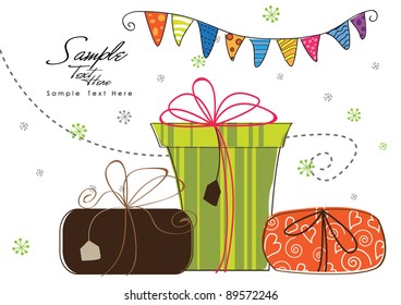 Three colorful gifts!