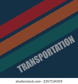 Tres líneas coloridas con fondo de puntos para papel tapiz de transporte
