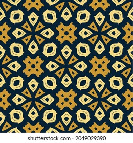 Three colors pattern ornament background. Ethnic seamless ready for print