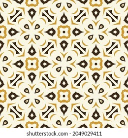 Three colors pattern ornament background. Ethnic seamless ready for print