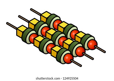 9,862 Vegetable kebab Stock Vectors, Images & Vector Art | Shutterstock