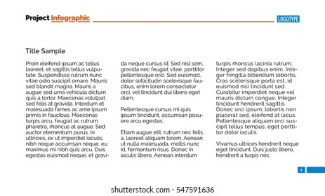 Three columns page sample