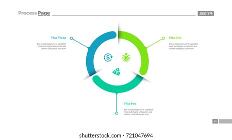 Three Components Diagram Slide Template