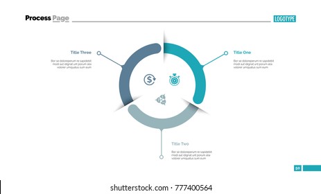 Three Components Diagram Slide Template