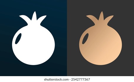 three cool and fresh onions with a gold and white texture