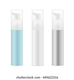 Three cosmetic bottles