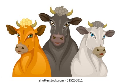 Three cows